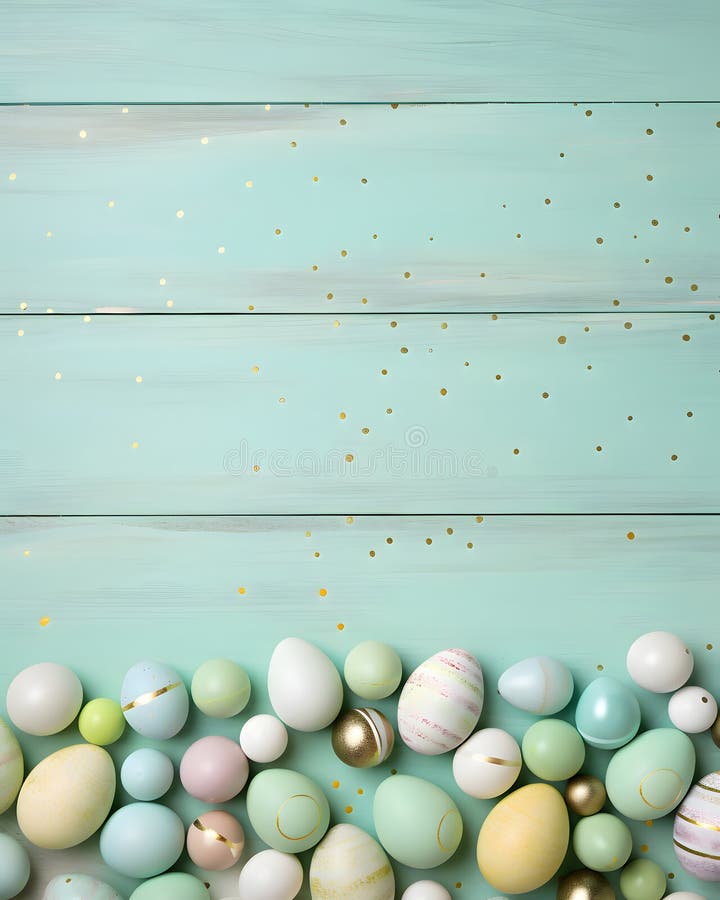Happy easter background - Sweet pastel color design banner stock illustration