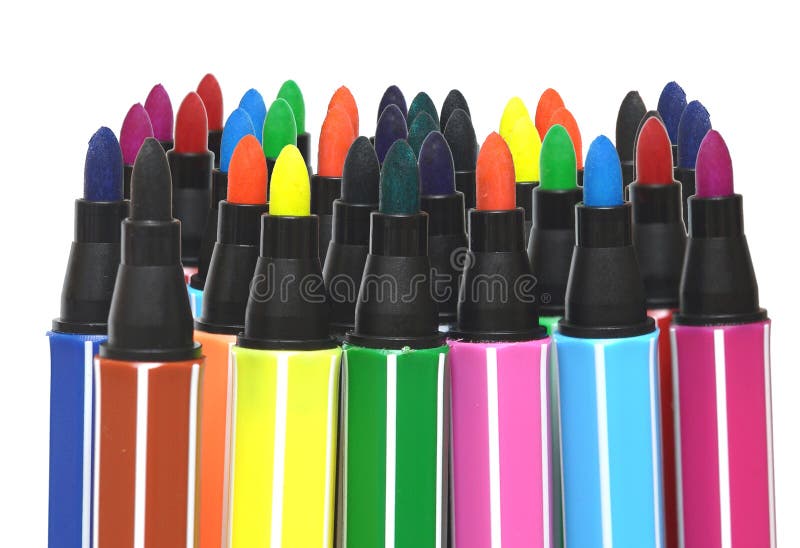 Color felt-tip pens