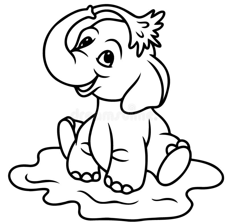 Elephant Clipart stock illustration. Illustration of elephant 95485883