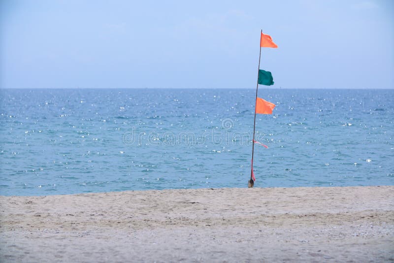 The Color of the Fisherman`s Flag Stock Photo Image of beach, sunny
