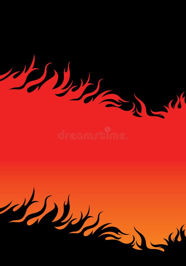 Color flames shape background stock illustration