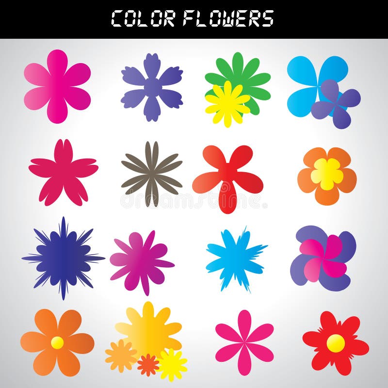 Color flower pattern stock vector. Illustration of colors - 40085951