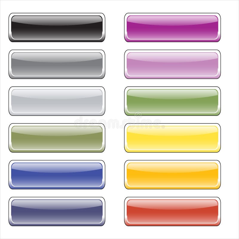 Color glossy buttons for the web