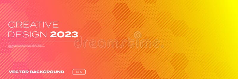 Color gradient background, geometric halftone pattern, vector abstract trendy graphic design. Honeycomb mosaic line pattern