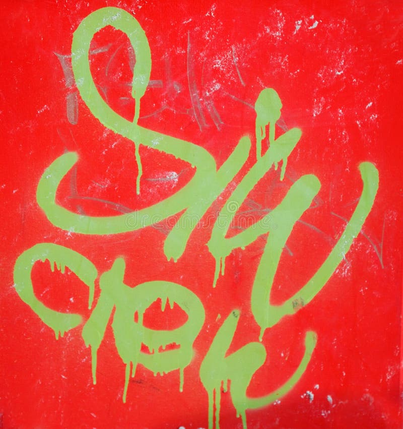 This is a color graffiti vector illustration