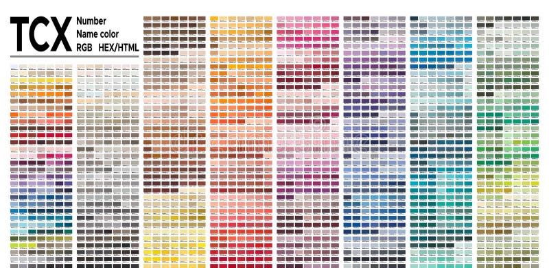 Pantone Color Chart With Names