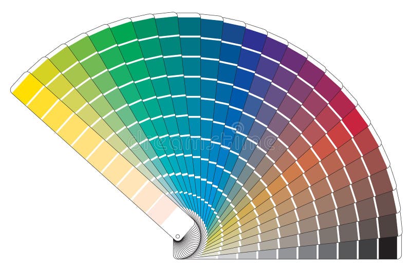 Vector color palette book stock illustration