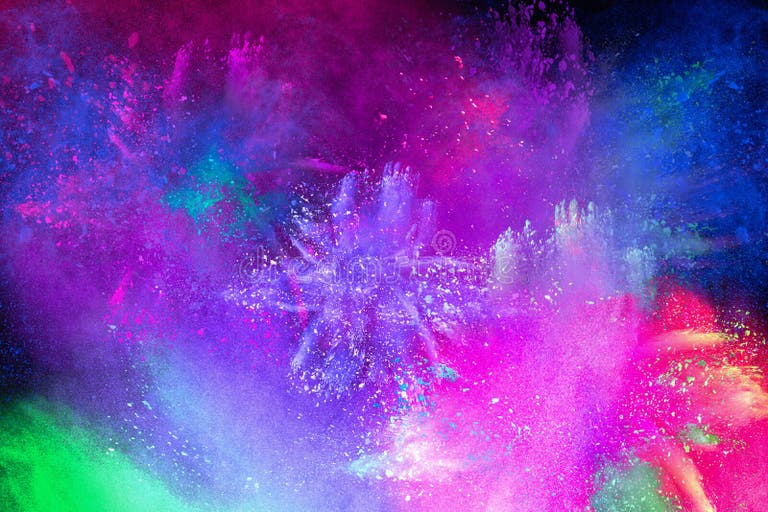 holi celebration powder