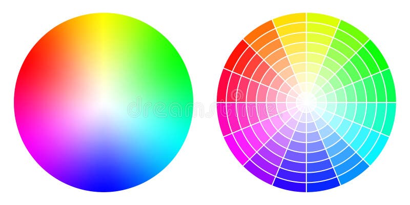 Color RGB wheels stock vector. Illustration of bright - 8603862