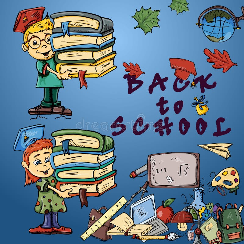 Color_1_illustration детей на теме школы, дизайне школы иллюстрация вектора Color_1_illustration детей на теме школы, дизайне школы иллюстрация вектора