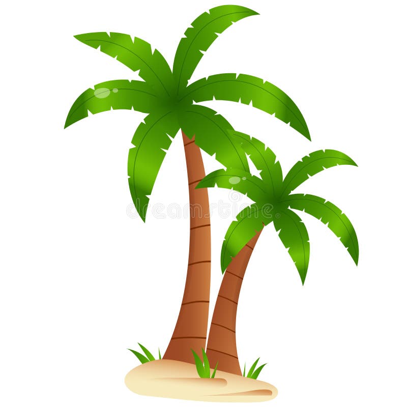 Color Image of Cartoon Palm Tree on White Background. Plants Stock Vector - Illustration of monkey, ocean: 165217797 Color Image of Cartoon Palm Tree on White Background. Plants Stock Vector - Illustration of monkey, ocean: 165217797