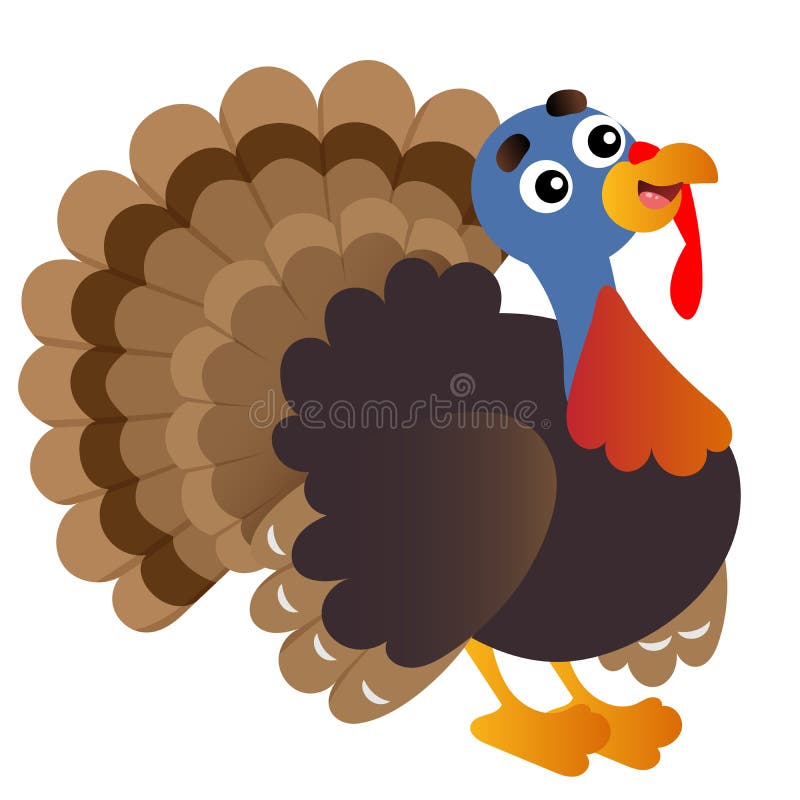 Color Image of Cartoon Turkey on White Background. Farm Animals Stock Vector - Illustration of background, education: 165449616 Color Image of Cartoon Turkey on White Background. Farm Animals Stock Vector - Illustration of background, education: 165449616