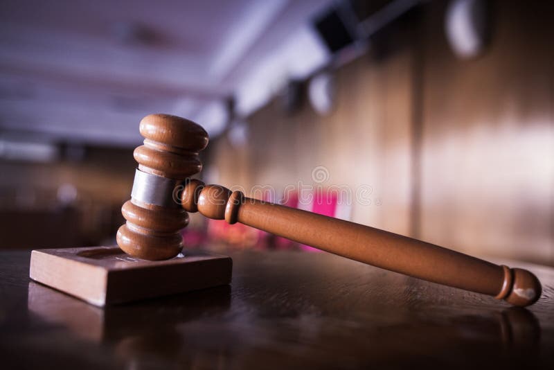 Hammer in a courtroom stock photo. Image of justice 117066320