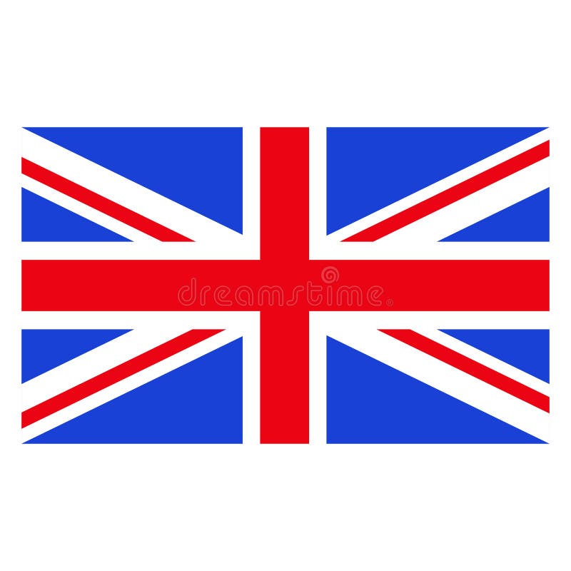 Color inglés de la bandera ilustración del vector. Ilustración de grande -  105686115