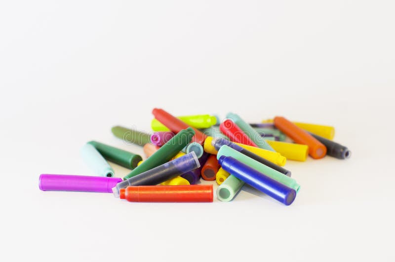 Color Ink Cartridges for a Pen Stock Photo Image of magenta, office