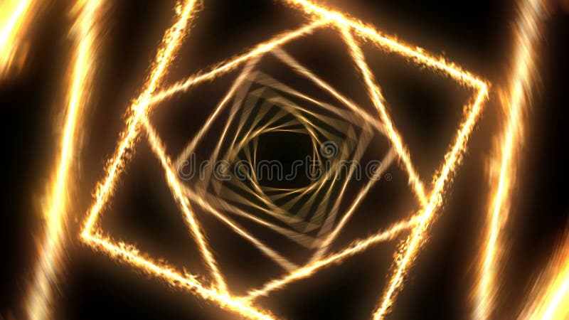 Color laser beams in black background. Tunnel. Beautiful rays. Thunder light loop animation. vector illustration