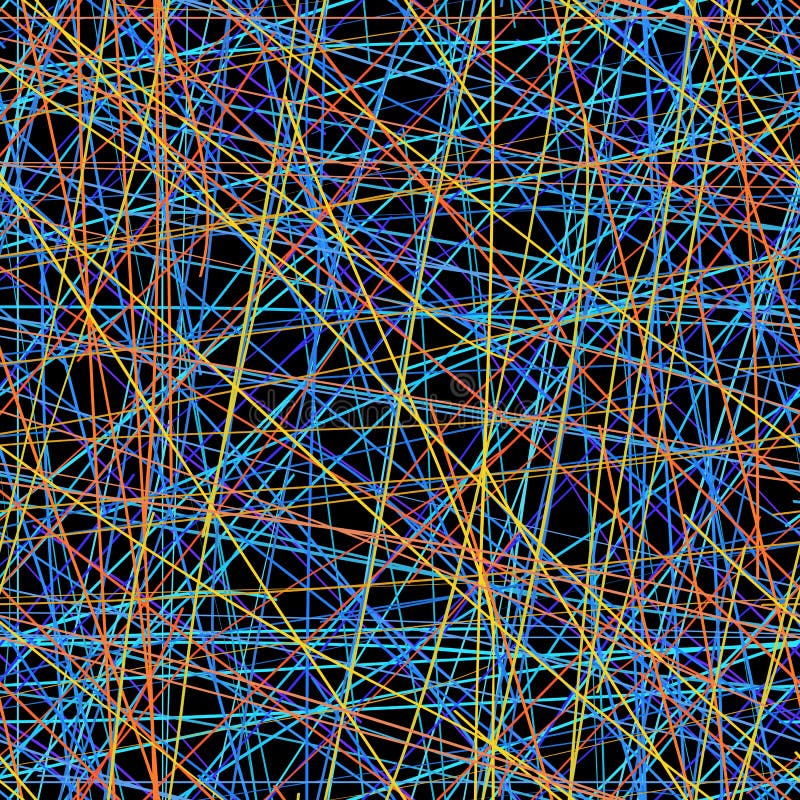 Color lines on a black background - eps8 stock illustration