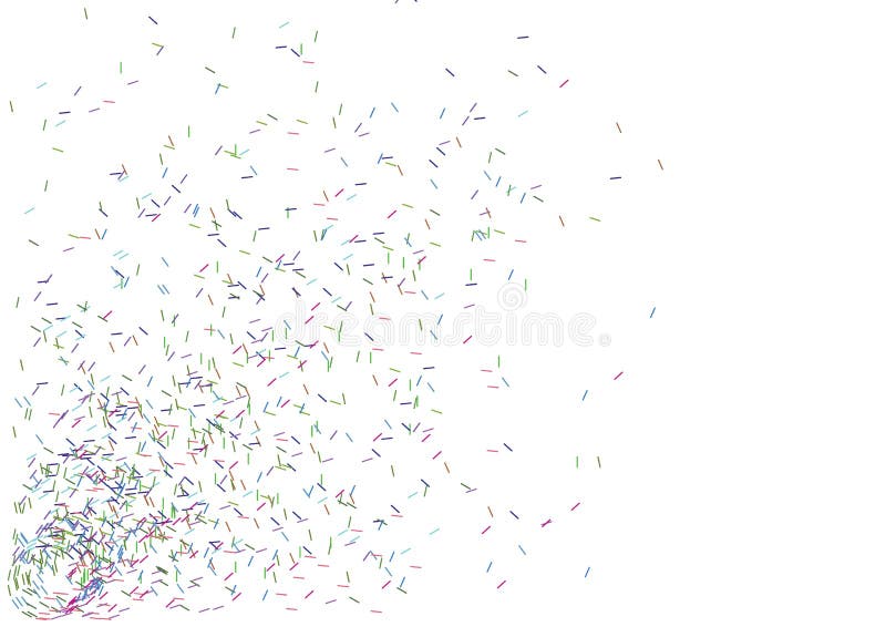 Color lines (vector) stock illustration