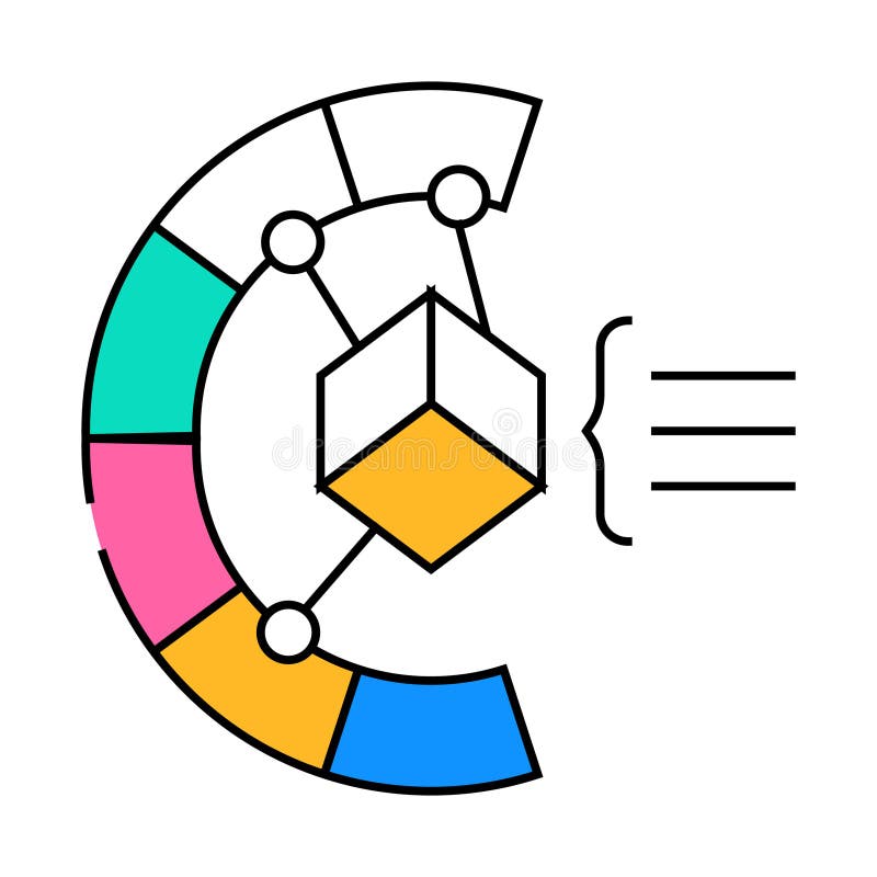 Color matching flat icon color illustration vector illustration