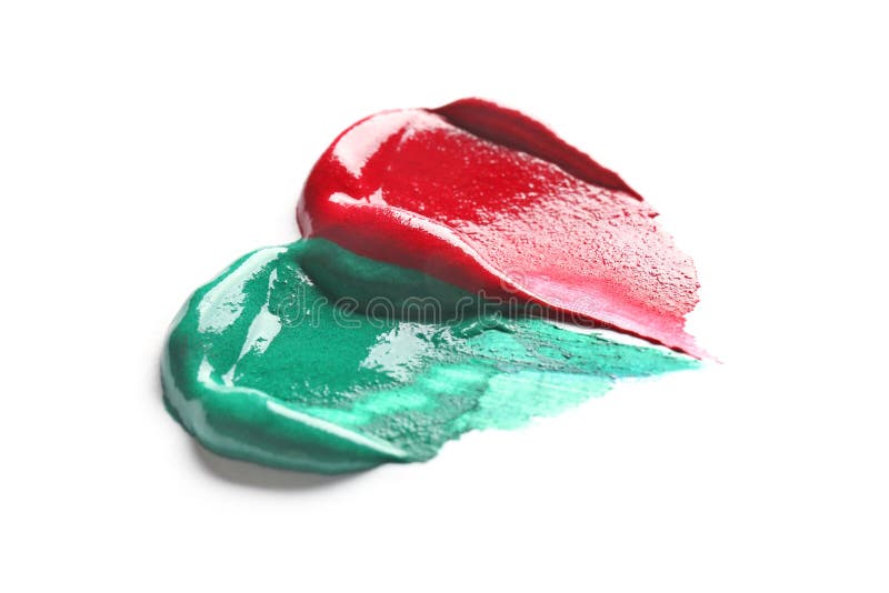 Color oily paint brushstrokes, isolated on white royalty free stock image Color oily paint brushstrokes, isolated on white royalty free stock image