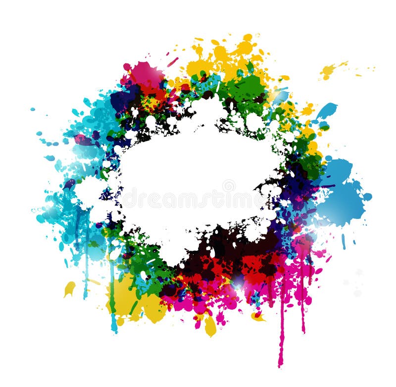 Color paint abstract background royalty free illustration