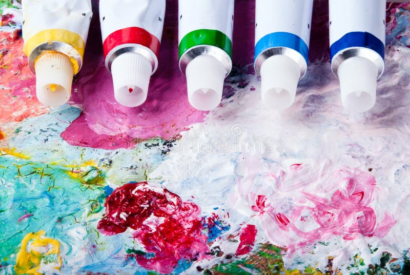 Color Palette With Different Color Tubes Picture. Image 18700505