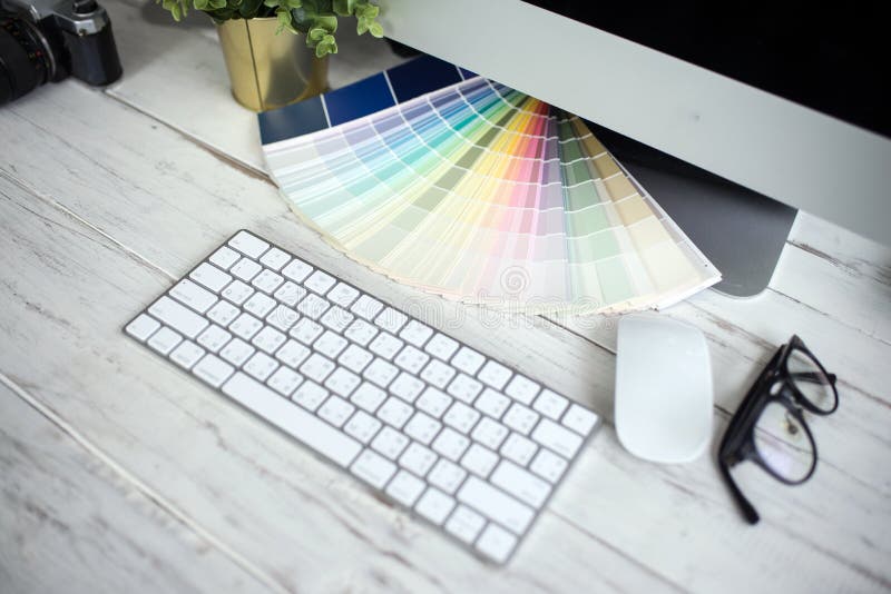 Color palette guide on white background,Focus exclusively on ,table working on laptop royalty free stock photos Color palette guide on white background,Focus exclusively on ,table working on laptop royalty free stock photos