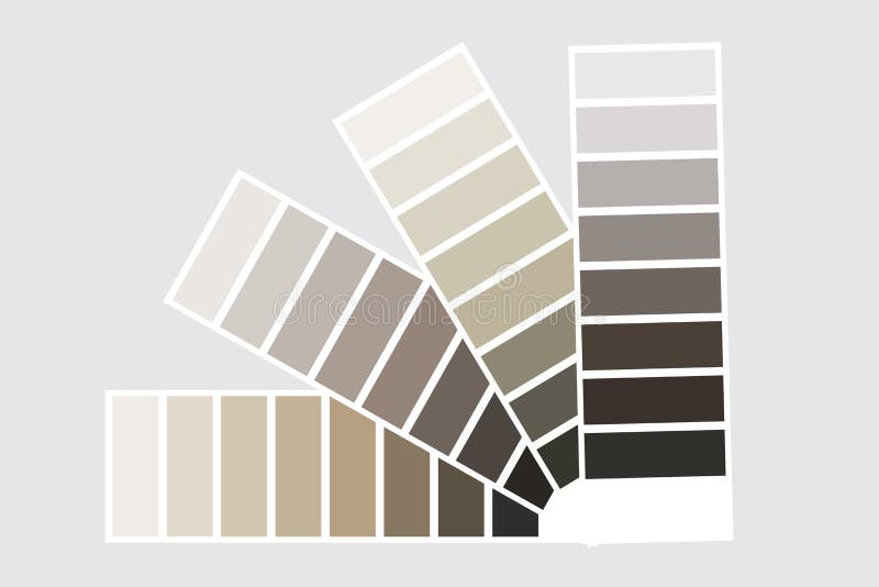 Color palette. Square black elements with gradient. Gray palette. Vector drawing vector illustration
