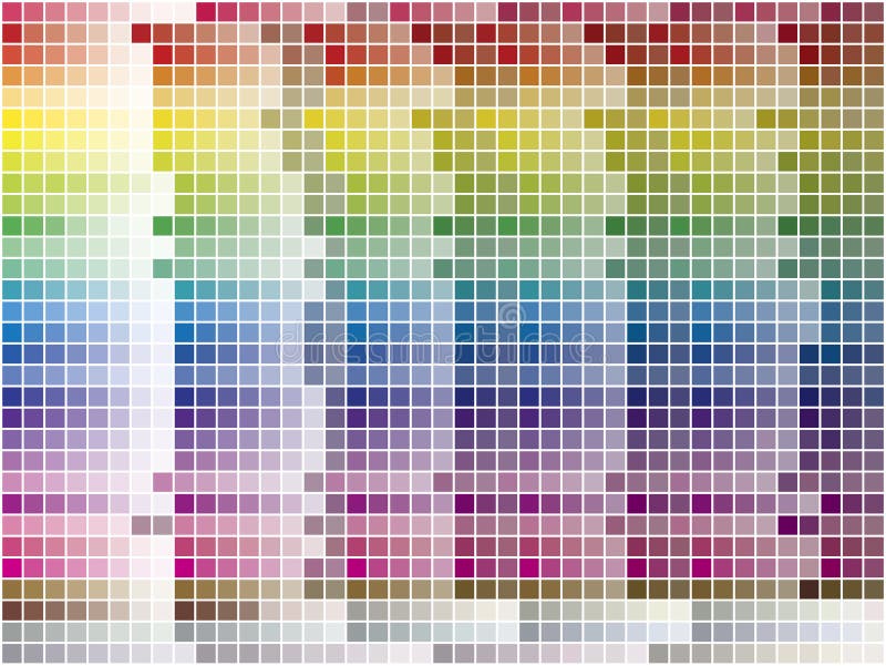 Color Palette Tiled Background royalty free illustration