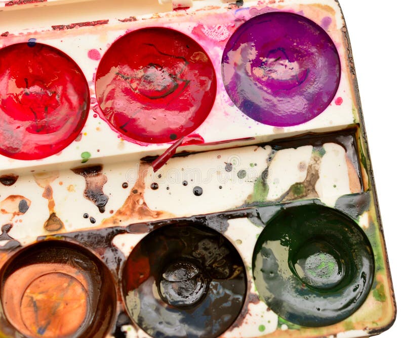 Color pallet royalty free stock image