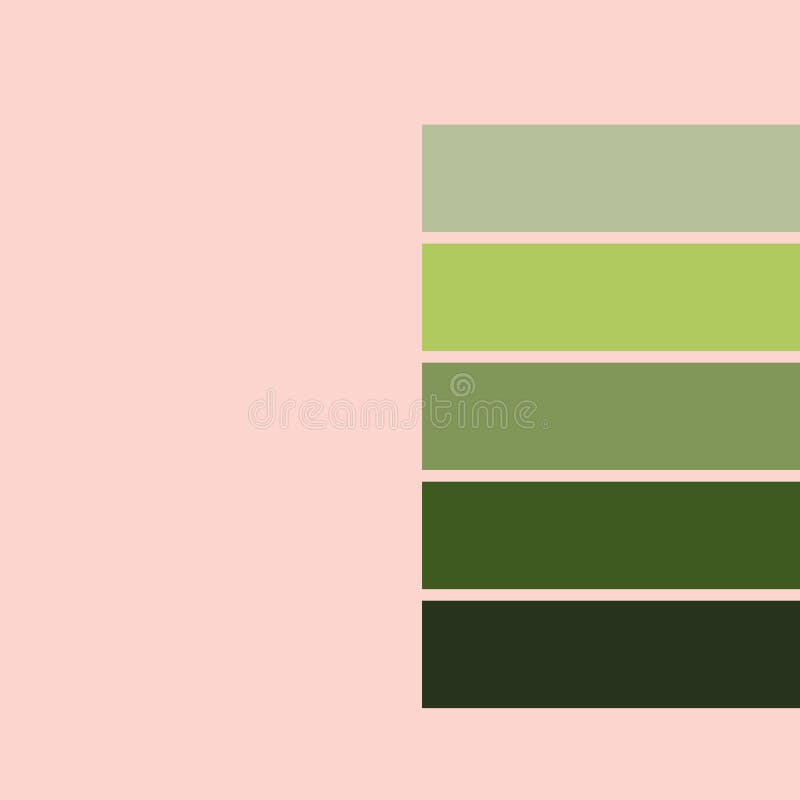 Color Pantone 2019 Pink Green Ime Tones. Stock Illustration - Illustration  of card, dark: 153008117