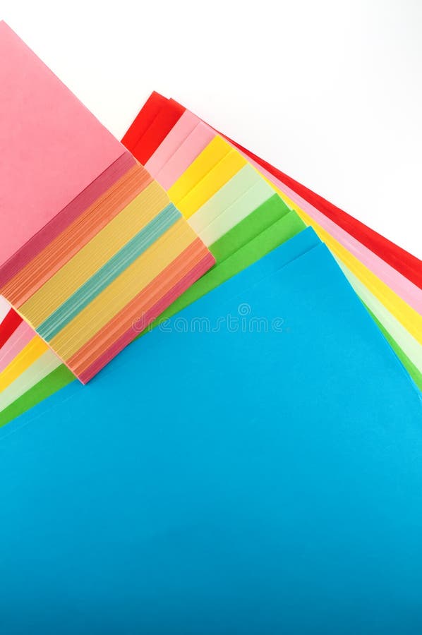 Color Paper stock photo. Image of school, sheets, stack 26915458