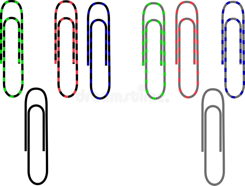 Color paper clips