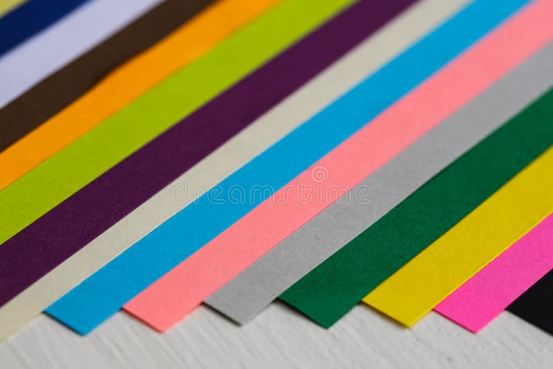 Color papers royalty free stock photos