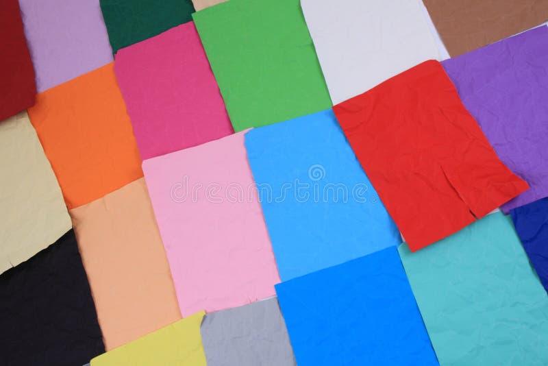 Color papers texture stock image