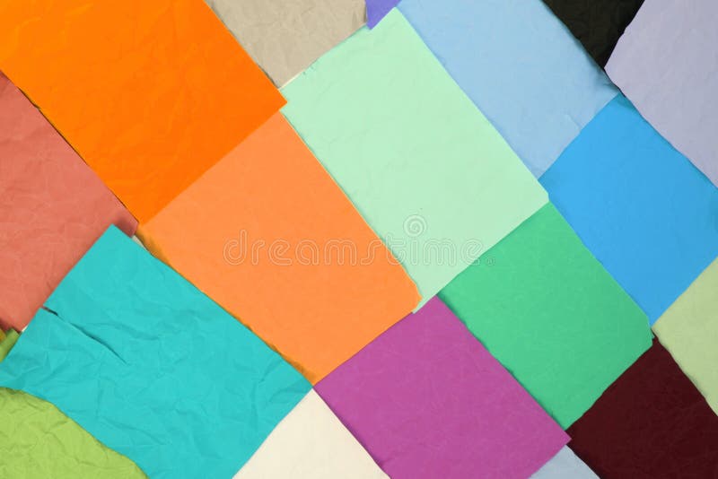 Color papers texture stock image