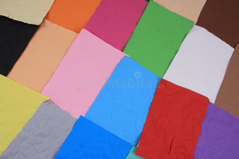Color papers texture royalty free stock photo