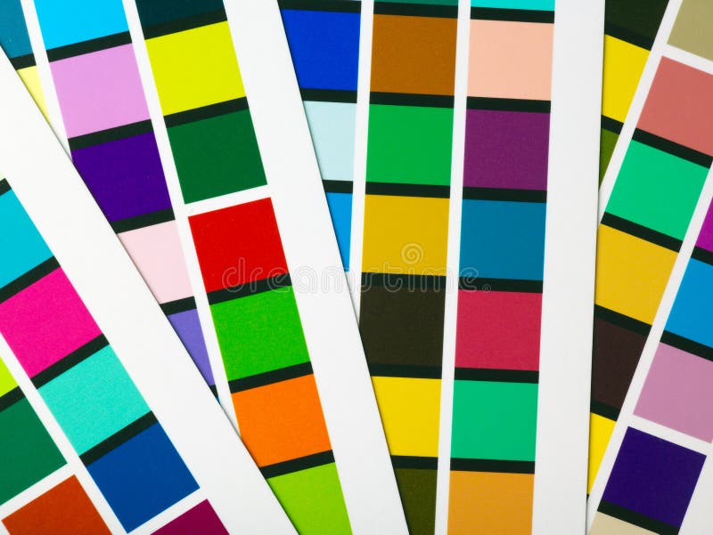 Printer Color patches used for profiling, part of color management