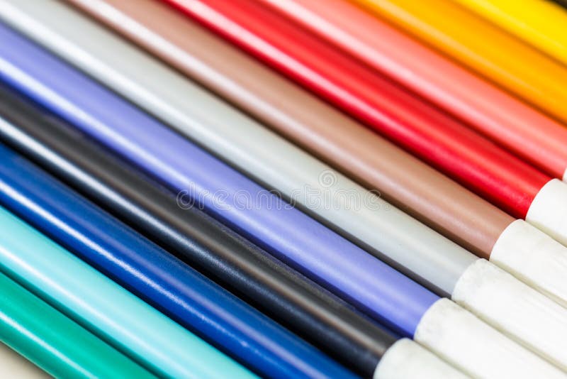 Color pen. Colored Markers royalty free stock photo