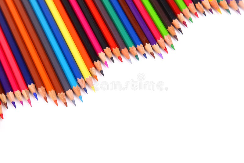 Color pencil stock photo. Image of crayon, abstract, chil - 10981074