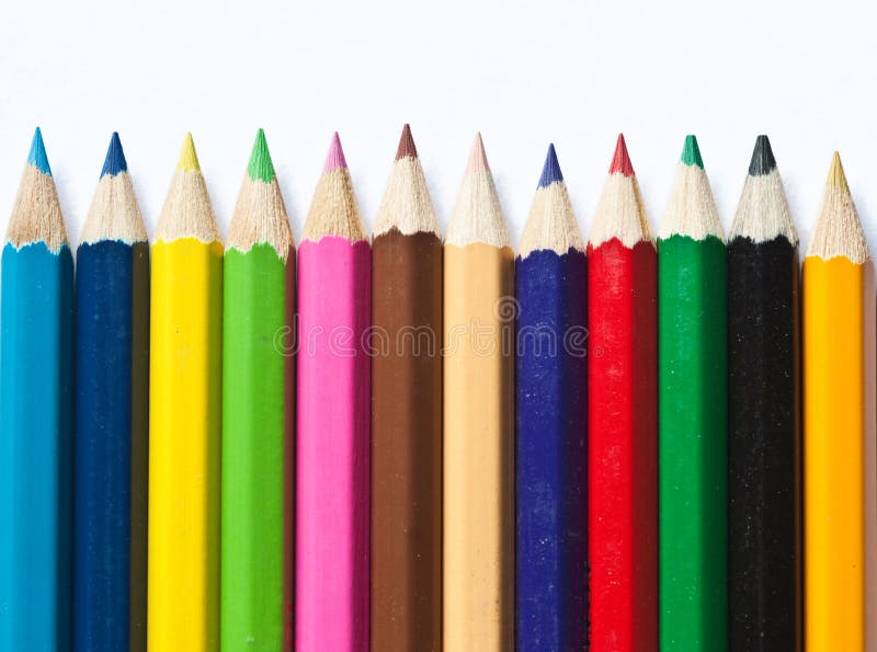 Crayons stock photo. Image of rainbow, small, orange - 16458968