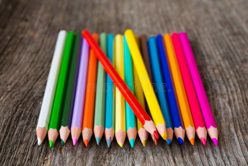 Colored pencils stock image. Image of objects, color 18430425