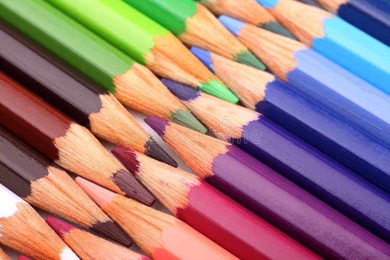 Row of Pastel Colored Pencils Stock Image Image of pattern, crayons 5011843