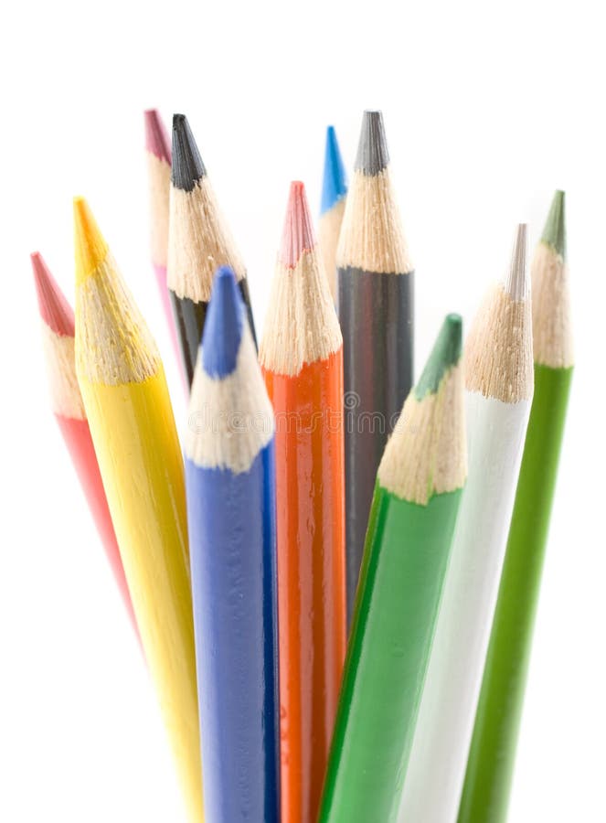 Color Pencils isolated on white