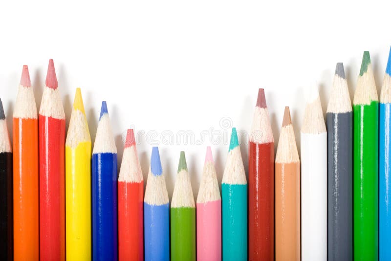 Color Pencils isolated on white