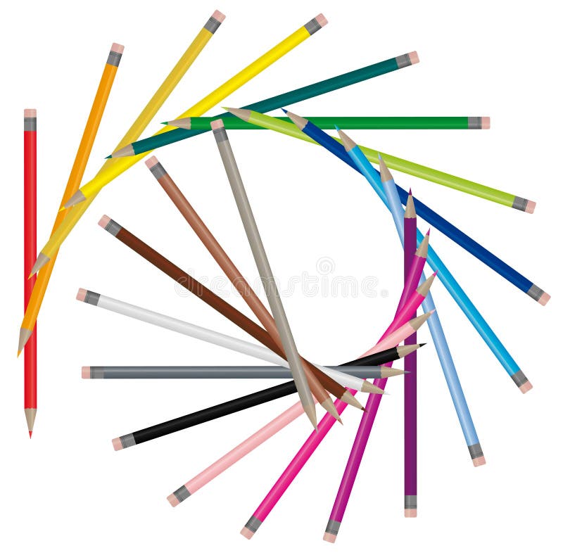 Color pencils - Vector image