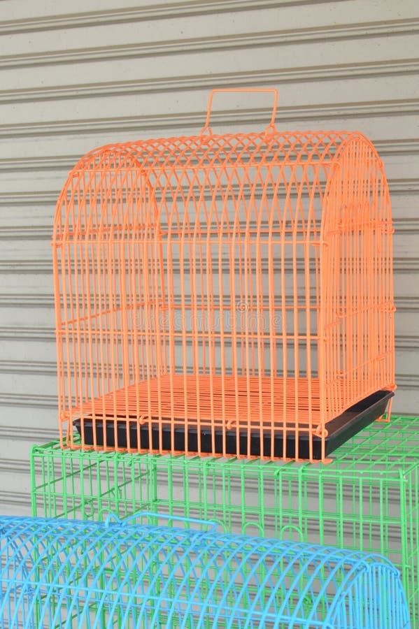 Color pet cage for sale stock image. Image of supply 61258741