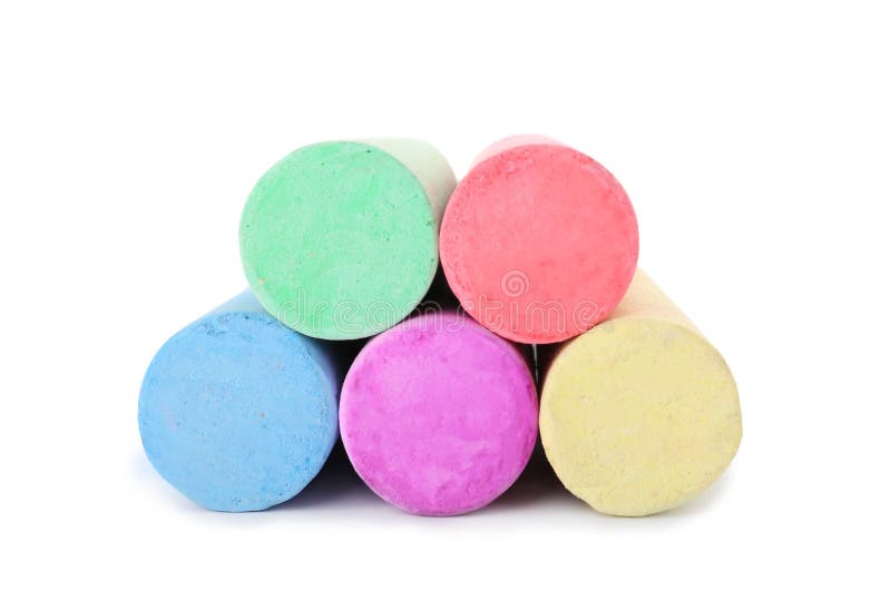 Color pieces of chalk stock photo. Image of note, texture 121436884