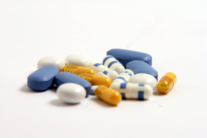 Color pills royalty free stock photo