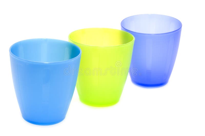 Colorful Biodegradable Plastics Bowls Stock Image Image of